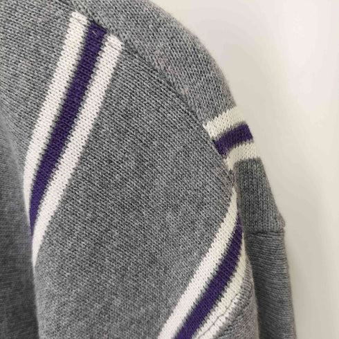 トミーヒルフィガー TOMMY HILFIGER ロゴ刺繍ショールカラーストライプカーディガン メンズ JPN:XL