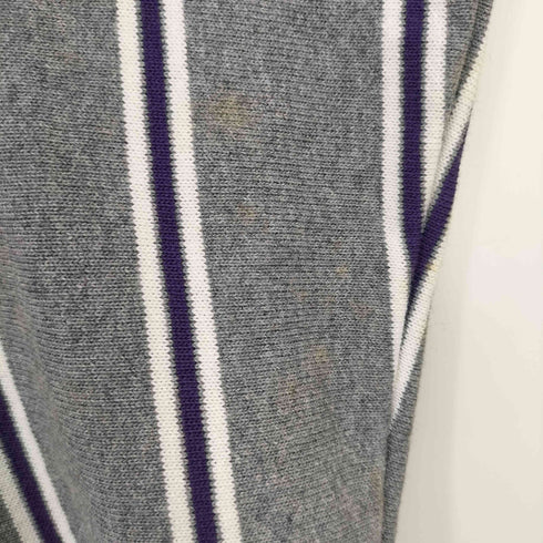 トミーヒルフィガー TOMMY HILFIGER ロゴ刺繍ショールカラーストライプカーディガン メンズ JPN:XL