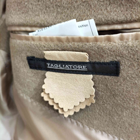 タリアトーレ TAGLIATORE イタリア製 カシミアダブルブレストコート メンズ 46/R