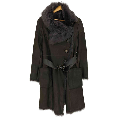 カール ドノヒュー Karl Donoghue TOSCANA LAMBSKIN COAT WITH NATURAL EDGES ラムスキン ムートンコート レディース import:S