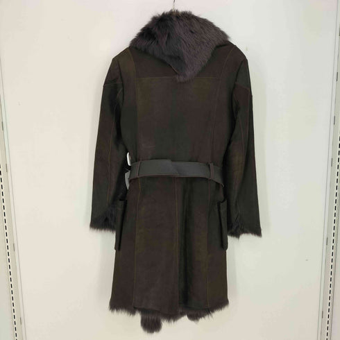 カール ドノヒュー Karl Donoghue TOSCANA LAMBSKIN COAT WITH NATURAL EDGES ラムスキン ムートンコート レディース import:S