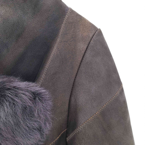 カール ドノヒュー Karl Donoghue TOSCANA LAMBSKIN COAT WITH NATURAL EDGES ラムスキン ムートンコート レディース import:S