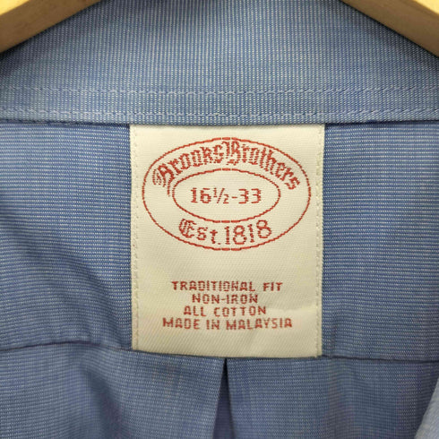 ブルックスブラザーズ BROOKS BROTHERS ALL COTTON TRADITIONAL FIT レギュラーカラーシャツ メンズ 16 1/2-33