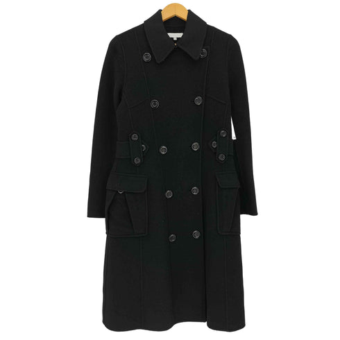MADELEINE PRESS ウールカシミヤ チンストラップ ダブルステンカラーコート レディース US:6