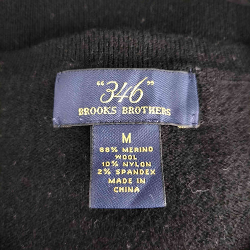 ブルックスブラザーズ 346 BROOKS BROTHERS ナイロン ウレタン混 ウールVネックニット メンズ import:M