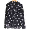 ブラックコムデギャルソン BLACK COMME des GARCONS ×Filip Pagowski 24ss Ruffled Shirt 丸襟 フリル総柄シャツ 貝ボタン メンズ JPN:M