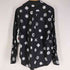 ブラックコムデギャルソン BLACK COMME des GARCONS ×Filip Pagowski 24ss Ruffled Shirt 丸襟 フリル総柄シャツ 貝ボタン メンズ JPN:M