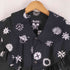 ブラックコムデギャルソン BLACK COMME des GARCONS ×Filip Pagowski 24ss Ruffled Shirt 丸襟 フリル総柄シャツ 貝ボタン メンズ JPN:M