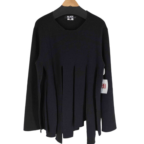 ブラックコムデギャルソン BLACK COMME des GARCONS 19aw 短冊カット ウールニット メンズ JPN:L