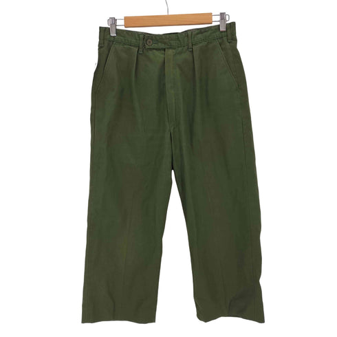 SWEDISH ARMY 1984年製 80S スウェーデン軍 3クラウン TRANEMO TEXTIL AB 1タック ジップフライ ユーティリティーパンツ C150 メンズ C150