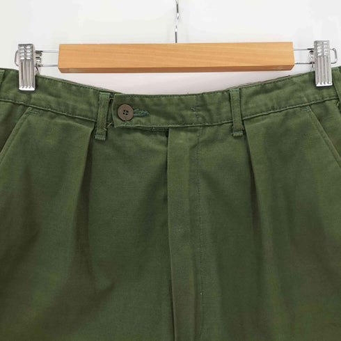SWEDISH ARMY 1984年製 80S スウェーデン軍 3クラウン TRANEMO TEXTIL AB 1タック ジップフライ ユーティリティーパンツ C150 メンズ C150