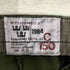 SWEDISH ARMY 1984年製 80S スウェーデン軍 3クラウン TRANEMO TEXTIL AB 1タック ジップフライ ユーティリティーパンツ C150 メンズ C150