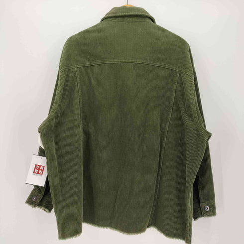 ザラ ZARA カットオフ コーデュロイ シャツ ジャケット レディース import:L