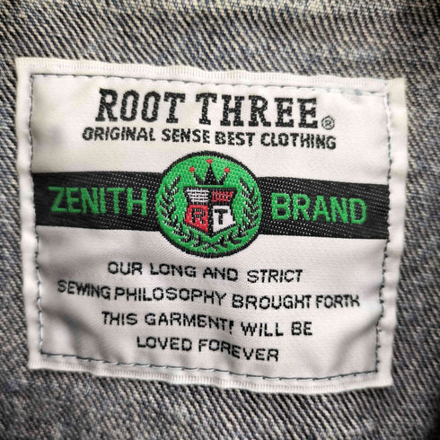 ROOT THREE ZENITH BRAND スタッズ デニム ジャケット Y2K レディース