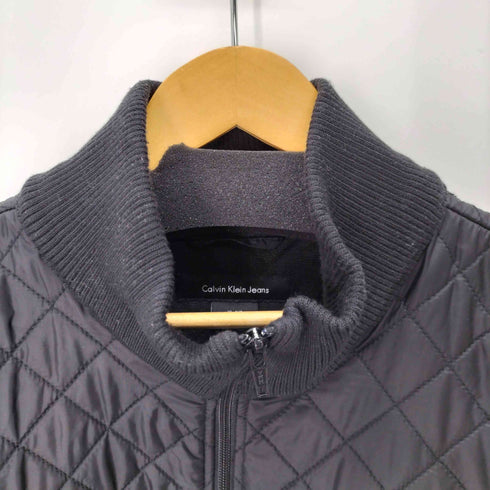 カルバンクラインジーンズ Calvin Klein Jeans ダイヤキルティングハイネックリブブルゾン メンズ JPN:XL