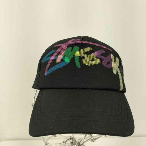 ステューシー Stussy 00S Headgear ストックロゴ メッシュキャップ マルチカラー メンズ