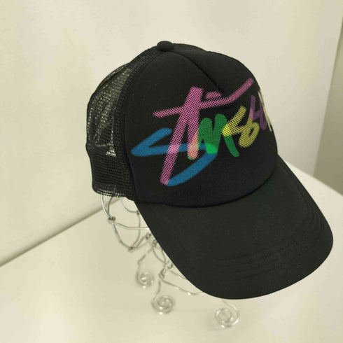 ステューシー Stussy 00S Headgear ストックロゴ メッシュキャップ マルチカラー メンズ