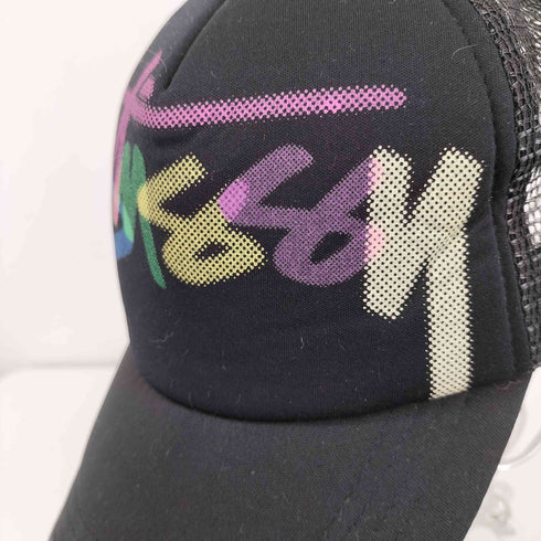 ステューシー Stussy 00S Headgear ストックロゴ メッシュキャップ マルチカラー メンズ
