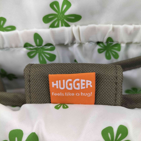 HUGGER フラワー刺繍 ブリーフケース メンズ