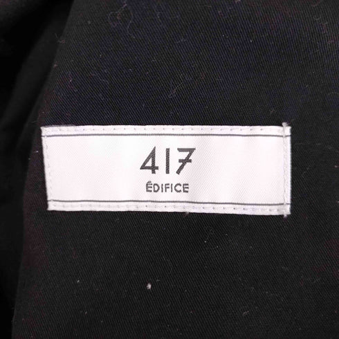 フォーワンセブンバイエディフィス 417 by EDIFICE 24AW リフラクスダブルクロス 2タックワイドパンツ メンズ JPN:S