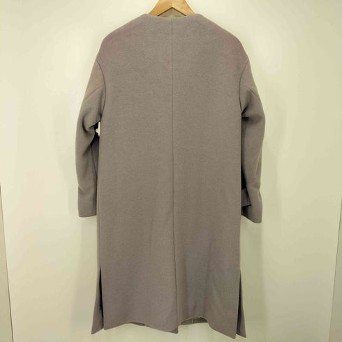 ユナイテッドアローズグリーンレーベルリラクシング UNITED ARROWS green label relaxing FFC アンゴラビーバー スリット ノーカラー コート レディース JPN:34