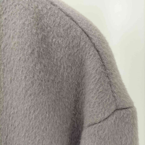 ユナイテッドアローズグリーンレーベルリラクシング UNITED ARROWS green label relaxing FFC アンゴラビーバー スリット ノーカラー コート レディース JPN:34