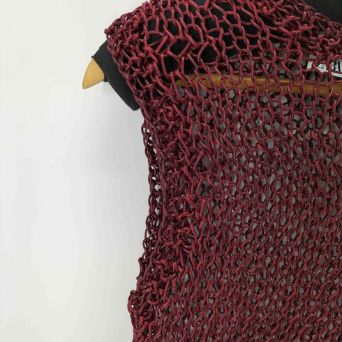 ザラ ZARA クルーネッククロシェメッシュベスト レディース M-L
