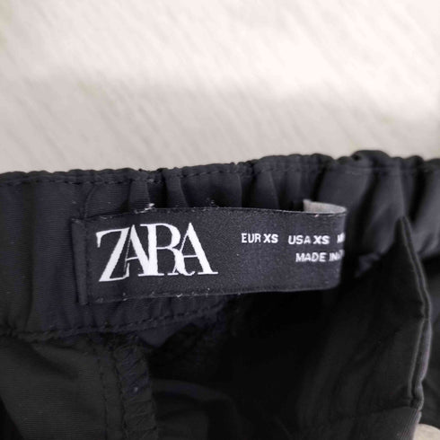 ザラ ZARA ドローストリングシャーリングパラシュートパンツ レディース JPN:XS