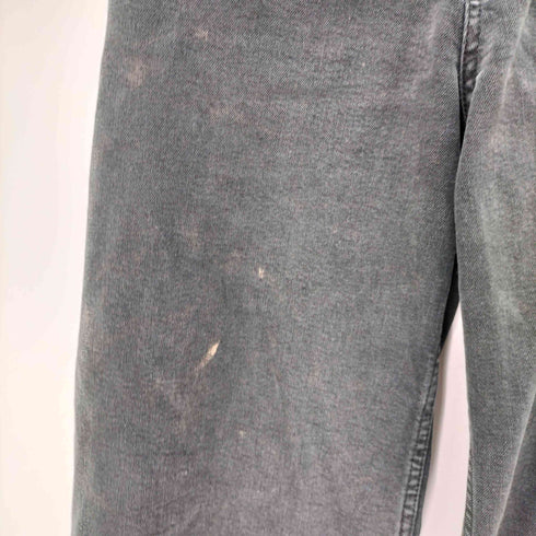 ザラ ZARA THE MARINE STRAIGHT ハイウエストストレートブラックワイドデニム レディース JPN:36