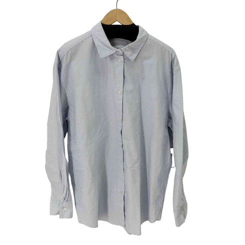 ザラ ZARA ストライプ L/S シャツ レディース import:M