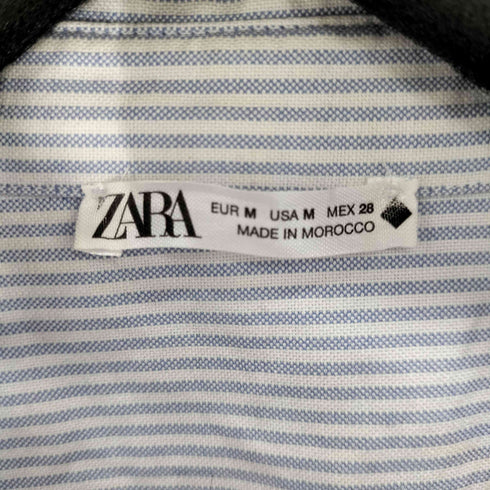 ザラ ZARA ストライプ L/S シャツ レディース import:M