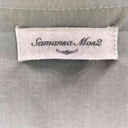 サマンサモスモス samansa Mos2 脇リボンVネックジャンパースカート レディース FREE