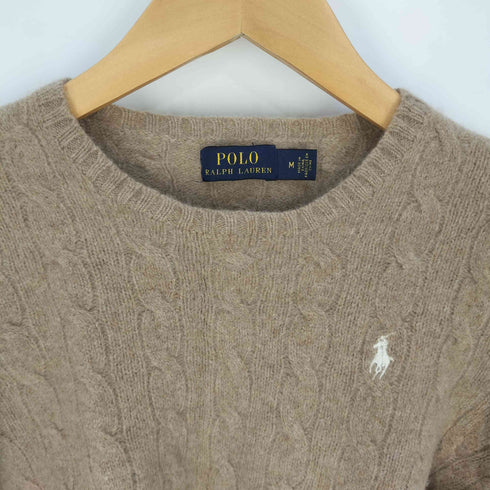 ポロラルフローレン POLO RALPH LAUREN ウールカシミヤ クルーネック ニット レディース import:M
