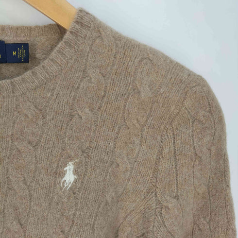 ポロラルフローレン POLO RALPH LAUREN ウールカシミヤ クルーネック ニット レディース import:M