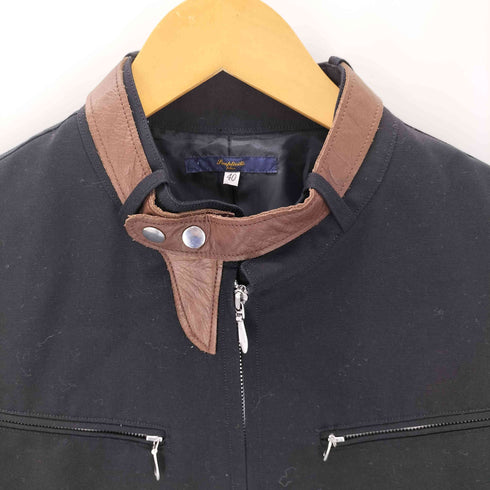 シンプリシテプリュス SIMPLICITE PLUS レザーワークジャケット メンズ 40