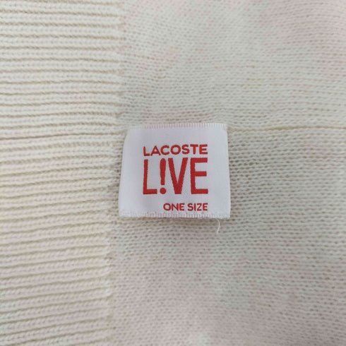 ラコステライブ Lacoste Live 筆記体ロゴ刺繍 リブ ビーニー ニットキャップ メンズ ONE SIZE