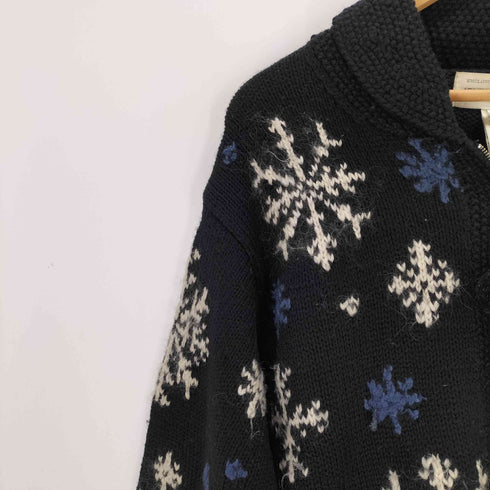 ジョーンズニューヨーク JONES NEW YORK ポンポン付きニットカーディガン ジップアップ モヘア混 レディース JPN:M