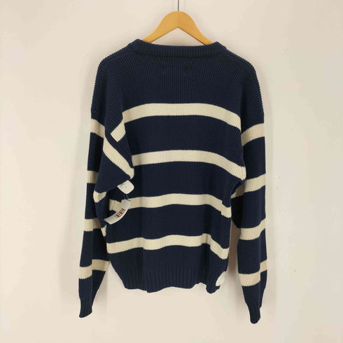 エディーバウアー Eddie Bauer 80S 黒タグ コットンボーダーニット メンズ JPN:L