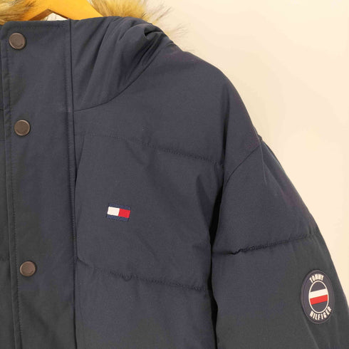 トミーヒルフィガー TOMMY HILFIGER ESSENTIALS HOODED BOMBER JACKET スノーケル フーディー パファー 中綿ジャケット メンズ import:XL