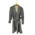 スーツカンパニー THE SUIT COMPANY Sustaina WOOL グレンチェック グレンプレイド柄 ラップコート メンズ L