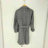 スーツカンパニー THE SUIT COMPANY Sustaina WOOL グレンチェック グレンプレイド柄 ラップコート メンズ L