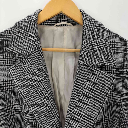 スーツカンパニー THE SUIT COMPANY Sustaina WOOL グレンチェック グレンプレイド柄 ラップコート メンズ L