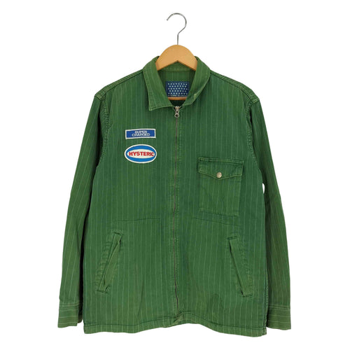 ヒステリックグラマー HYSTERIC GLAMOUR ストライプ ワッペン ワークジャケット メンズ FREE