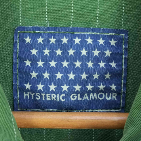 ヒステリックグラマー HYSTERIC GLAMOUR ストライプ ワッペン ワークジャケット メンズ FREE