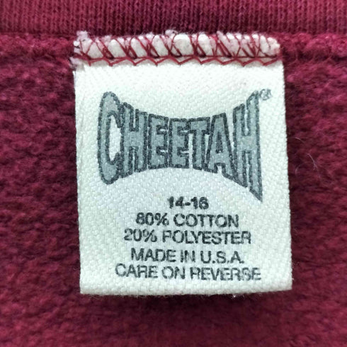 CHEETAH 90s USA製 クルーネックスウェット レディース 14-15