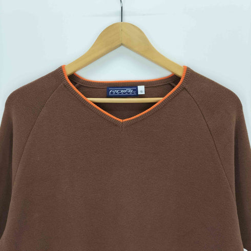 ROIAL APPAREL USA製 パイピングvネックニット メンズ import:S