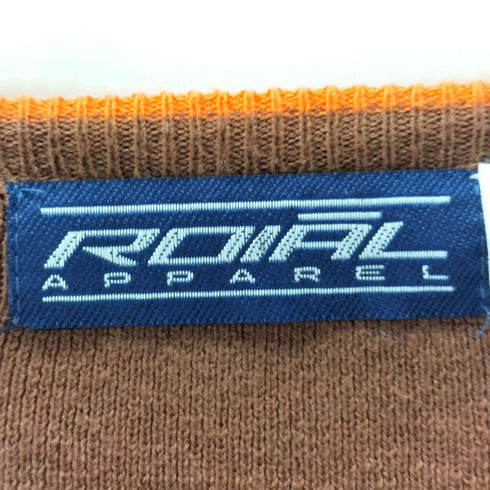 ROIAL APPAREL USA製 パイピングvネックニット メンズ import:S