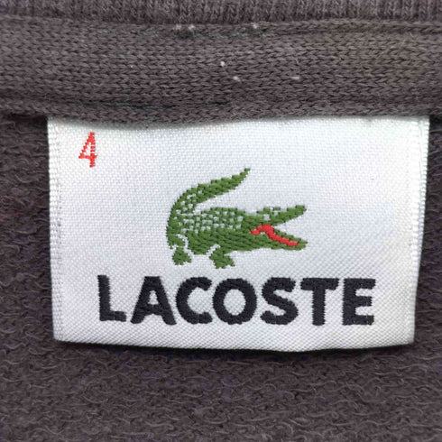 ラコステ LACOSTE 鹿の子刺繍 ダブルジップアップ スタンド ジャケット レディース US:4