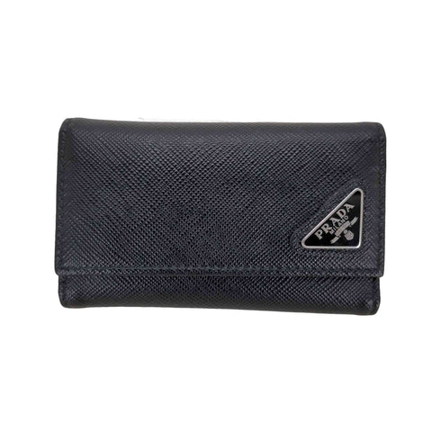プラダ PRADA サフィアーノ トライアングル 6連キーケース メンズ
