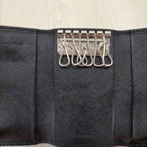 プラダ PRADA サフィアーノ トライアングル 6連キーケース メンズ
